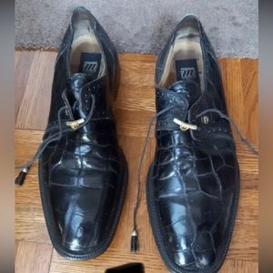 Mauri size 12 gator shoes black